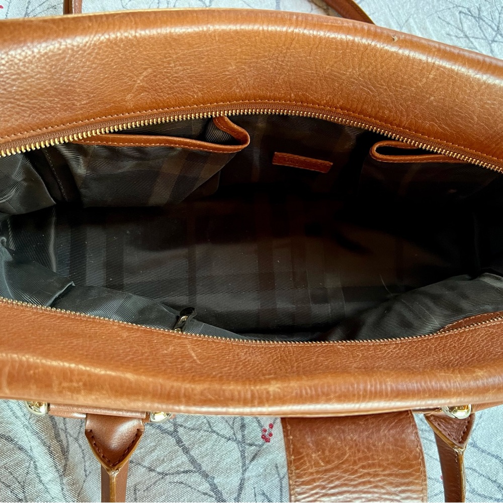 Designer Brown and Tan Women's Bag - Picture 3 of 10